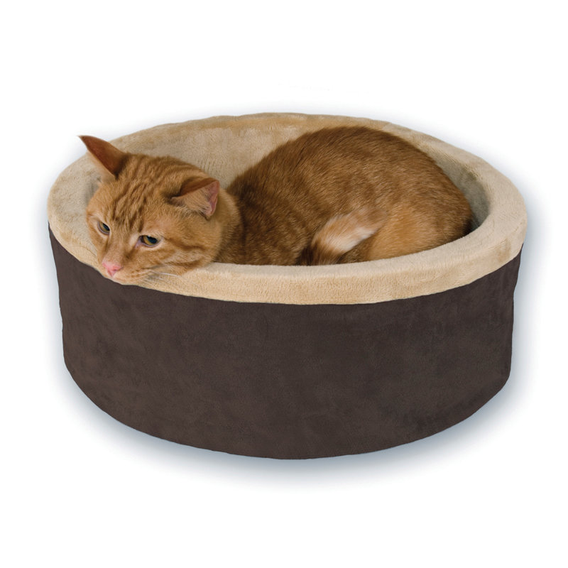 Lit pour chien Thermo-Kitty Nest, L 20 po x P 20 po x H 6 po, Sauge