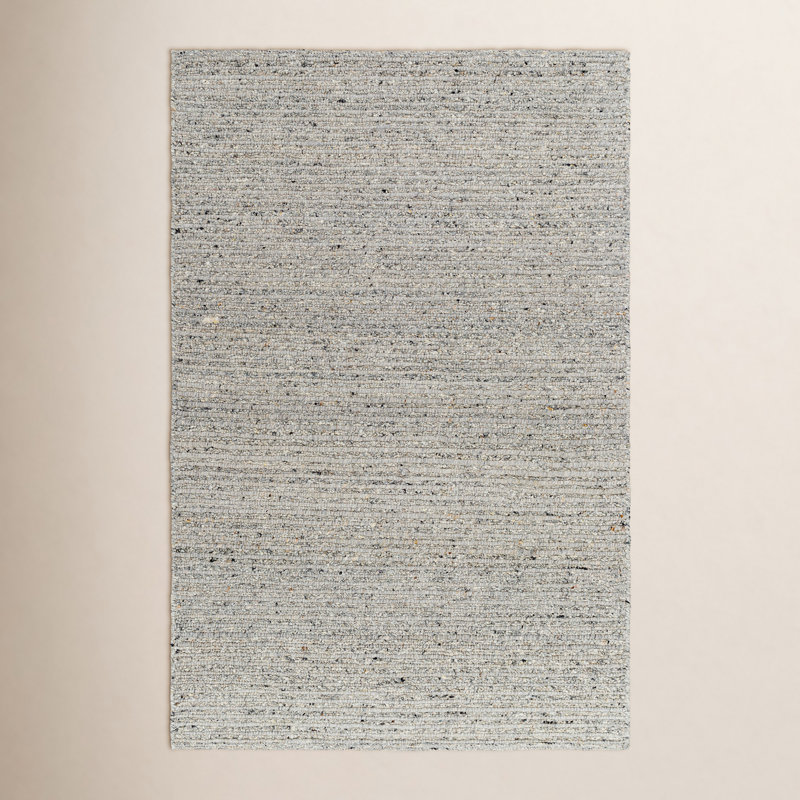 Joly Wool Striped Indoor Rug, Rectangle 9' x 12', Gray