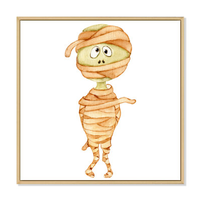 «Watercolor Mummy», reproduction d'art sur toile pour enfants