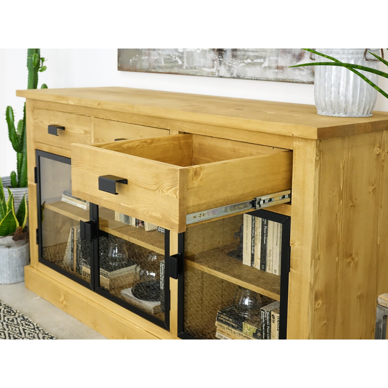 Calum 155.5cm Solid Wood Sideboard