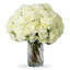 Bouquet Of Hydrangeas White Tones Real Touch 48 Pcs/2 Varieties-673822731