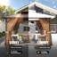 12 pi. L 12 pi. D Pavillon de jardin en aluminium
