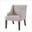 Fauteuil d'appoint moderne rembourré avec pieds en bois-131256105