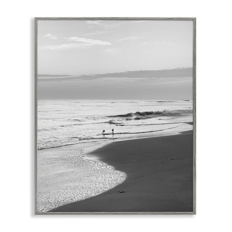 «Evening Beach Stroll», art de la giclée encadrée par Graffi *ee Studios, Estampe numérique Farmhouse, H 20 po x l 16 po