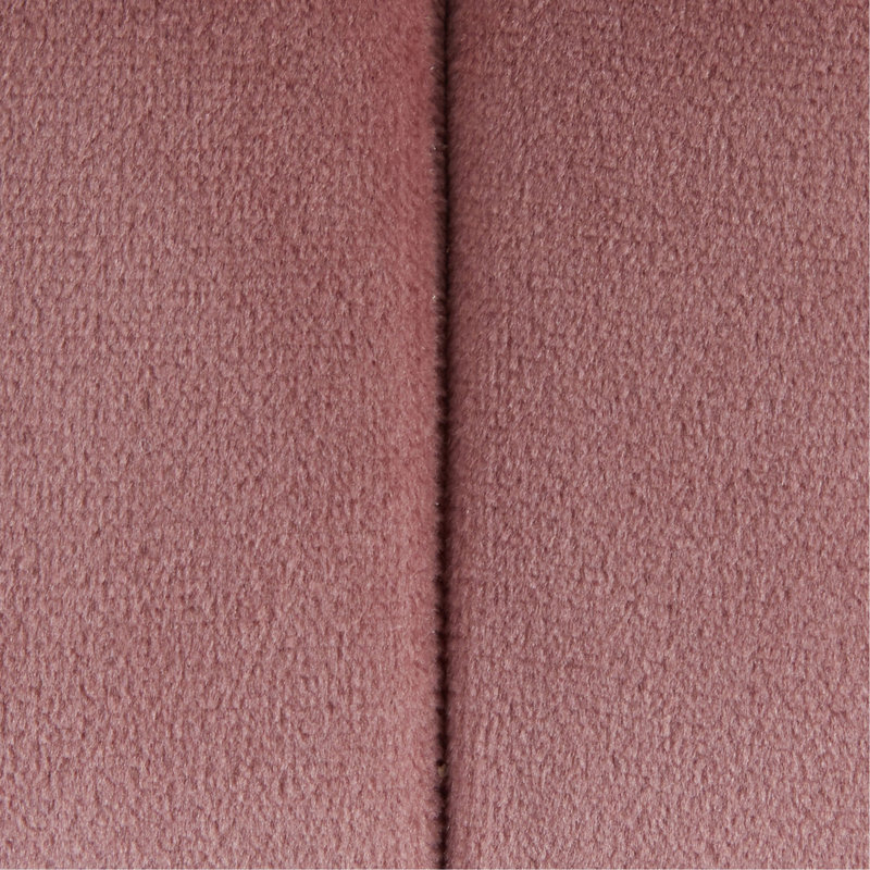 Repose-pieds rond 24 po en velours, Rose