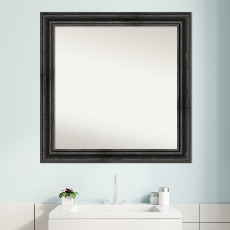 Miroir de salle de bain Rustic, 31,5 po x 31,5 po