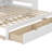 Daybed with Two Storage Drawers,  LED Light and USB Ports-1658851731