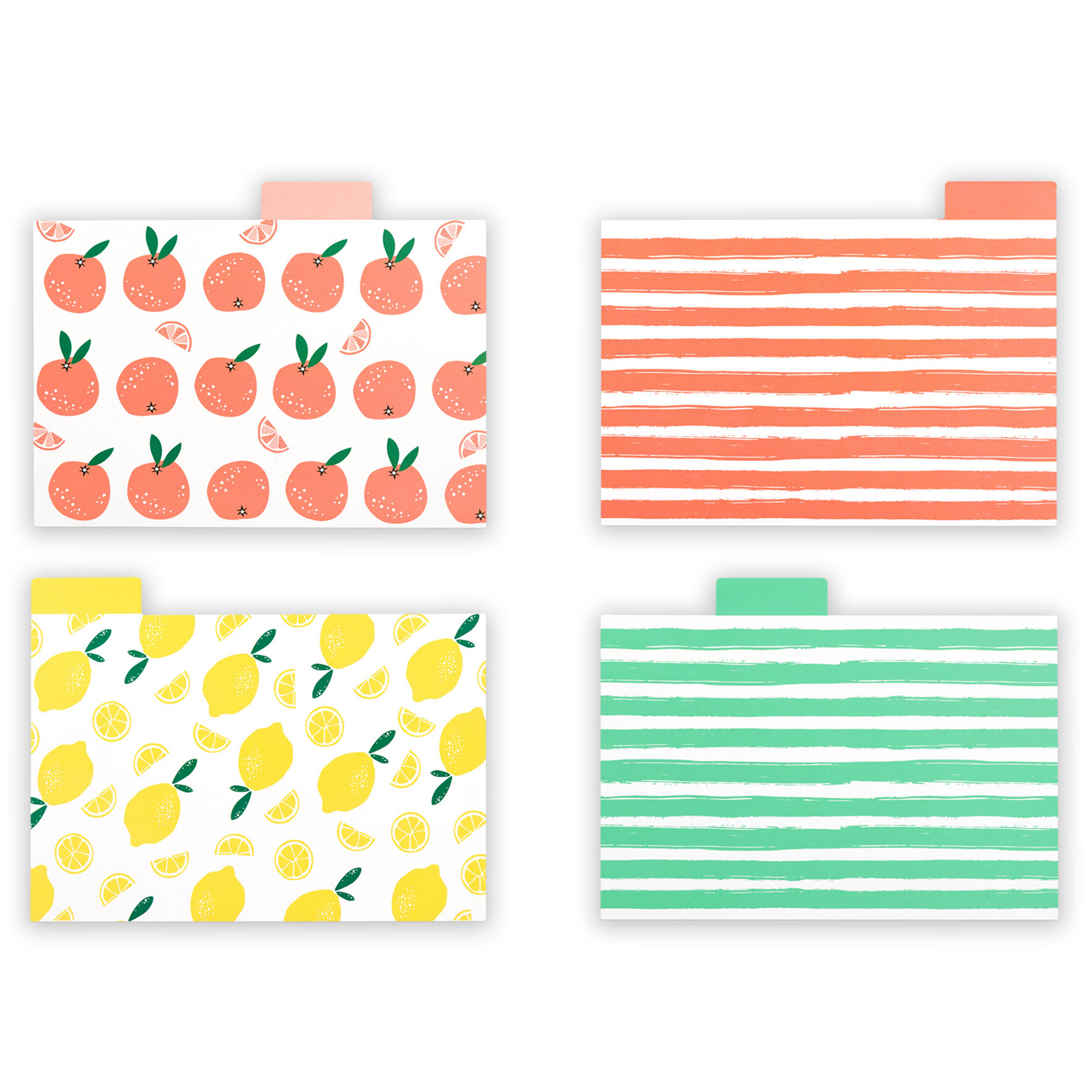 Outshine Co Outshine Premium Recipe Card Dividers 4X6 With Tabs, Fruit  Design (Set Of 24), Recipe Box Dividers, Durable Index Card Dividers Made  Of Thick Cardstock