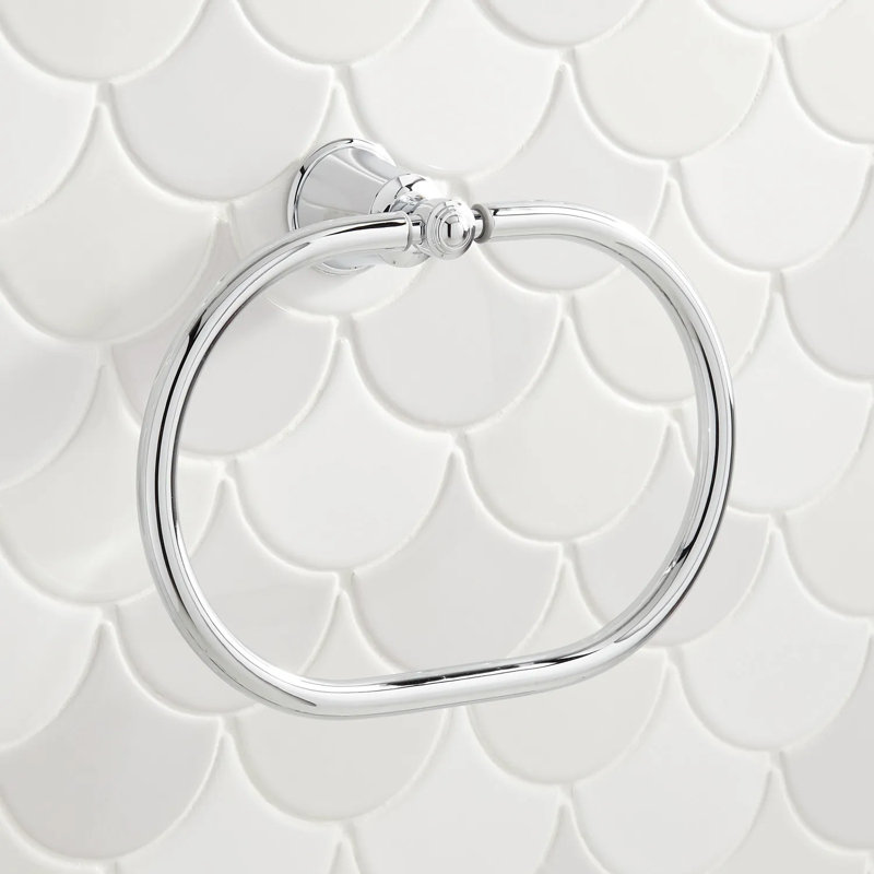 Cooper Collection Wall-Mount Towel Ring, Chrome