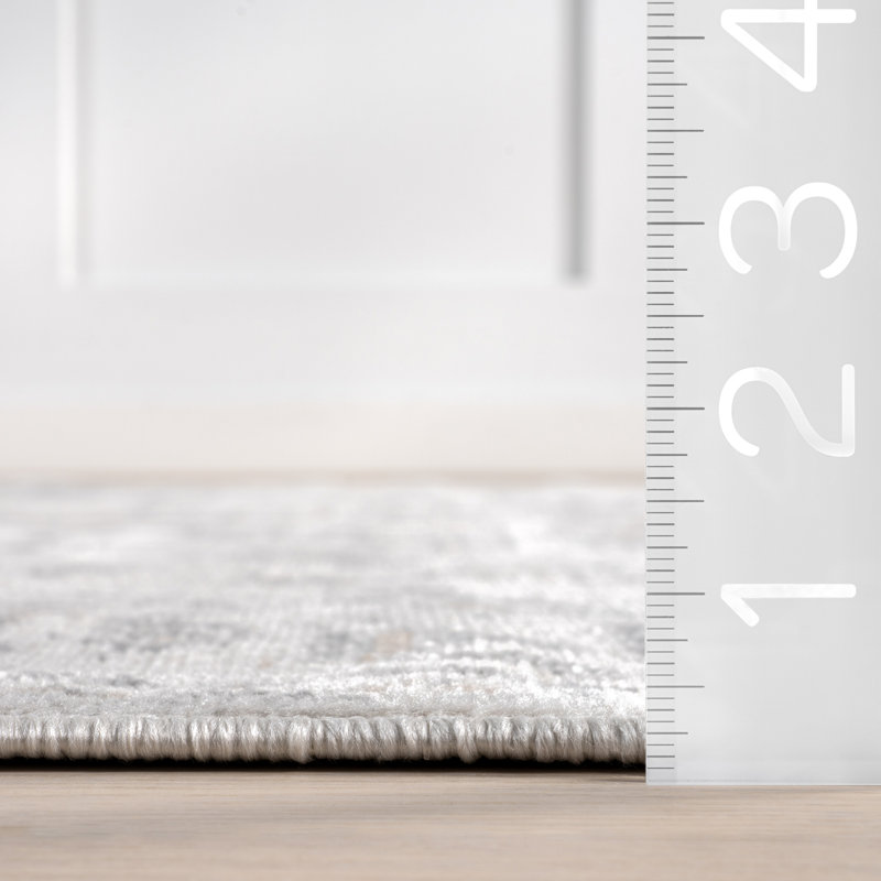 Tapis traditionnel à médaillon Lilibet, Rectangle de 5 pi x 8 pi