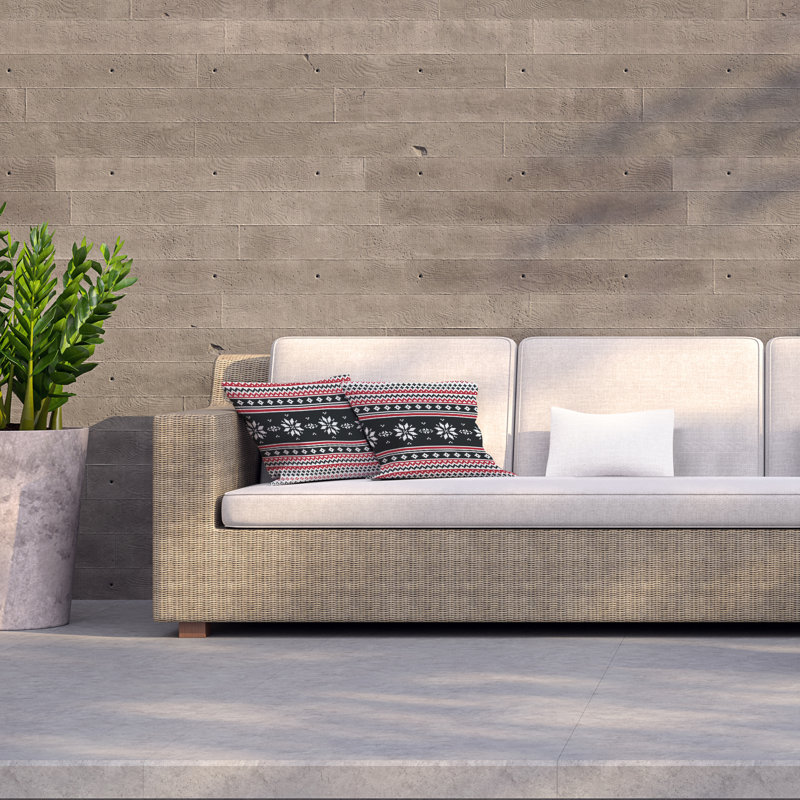 Indoor / Outdoor Geometric Square Throw Cushion, 45cm H x 45cm W