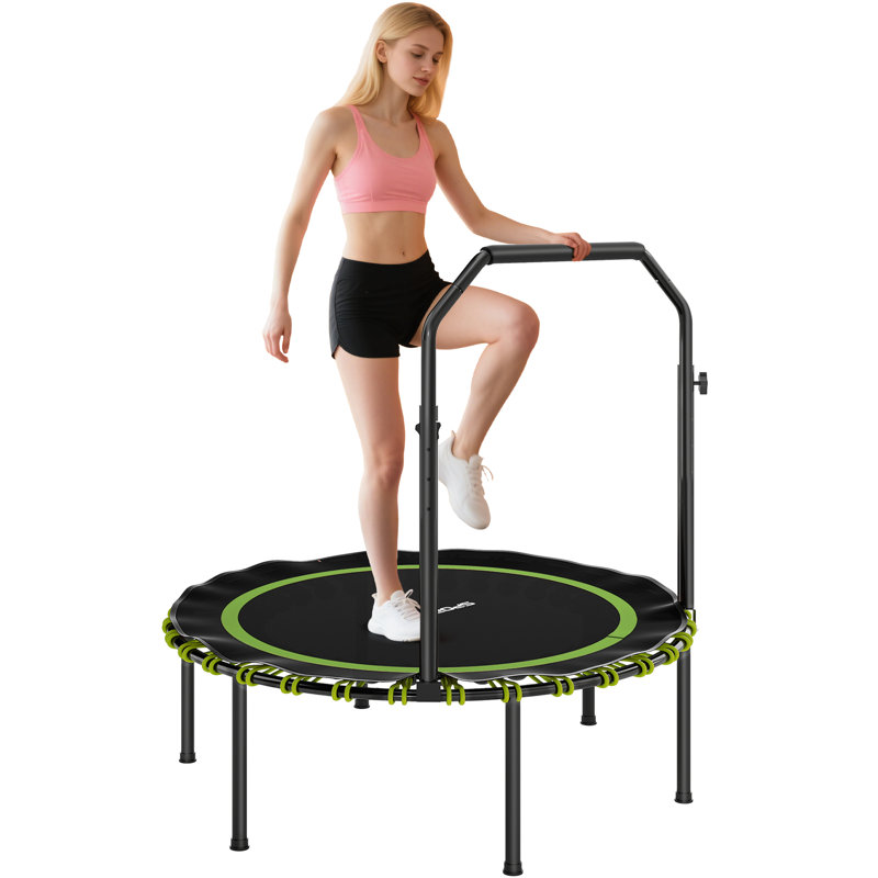 17 Stories ft Round Fitness Trampoline, Green