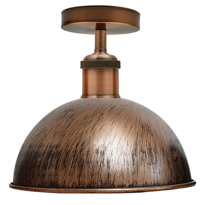 Nadeau Semi Flush Mount, Brushed Copper, Copper