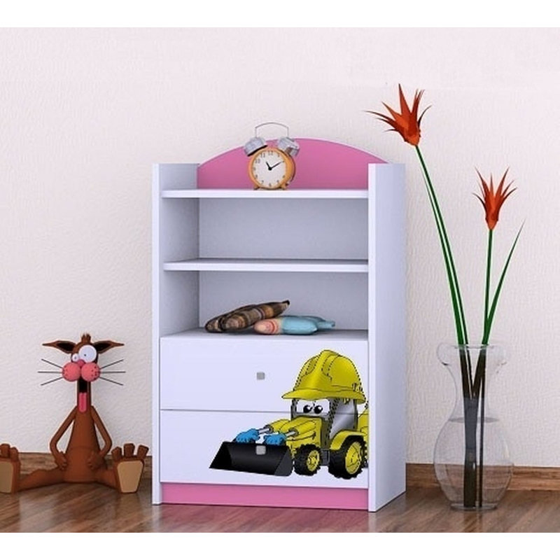 Jocelyn 96cm H Kids Cube, Pink, 92cm H x 60cm W x 34cm D