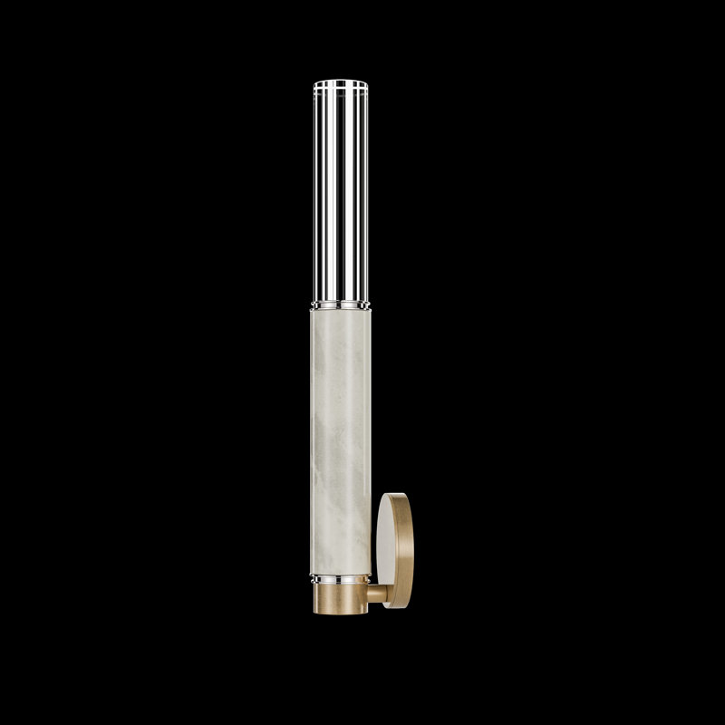 LED Wallchiere, Gold Leaf/Nickel/Smoke