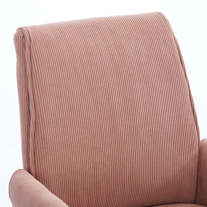 Chaise de bureau ergonomique à dossier moyen, Rose clair