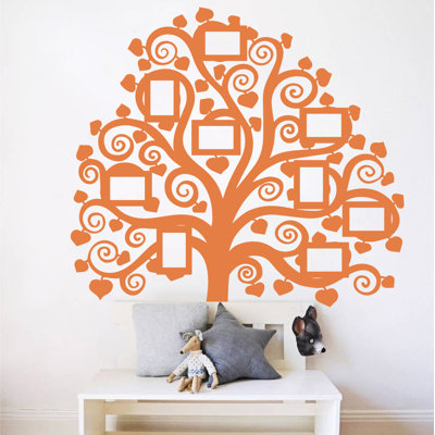 Décalcomanie murale images arbre familial