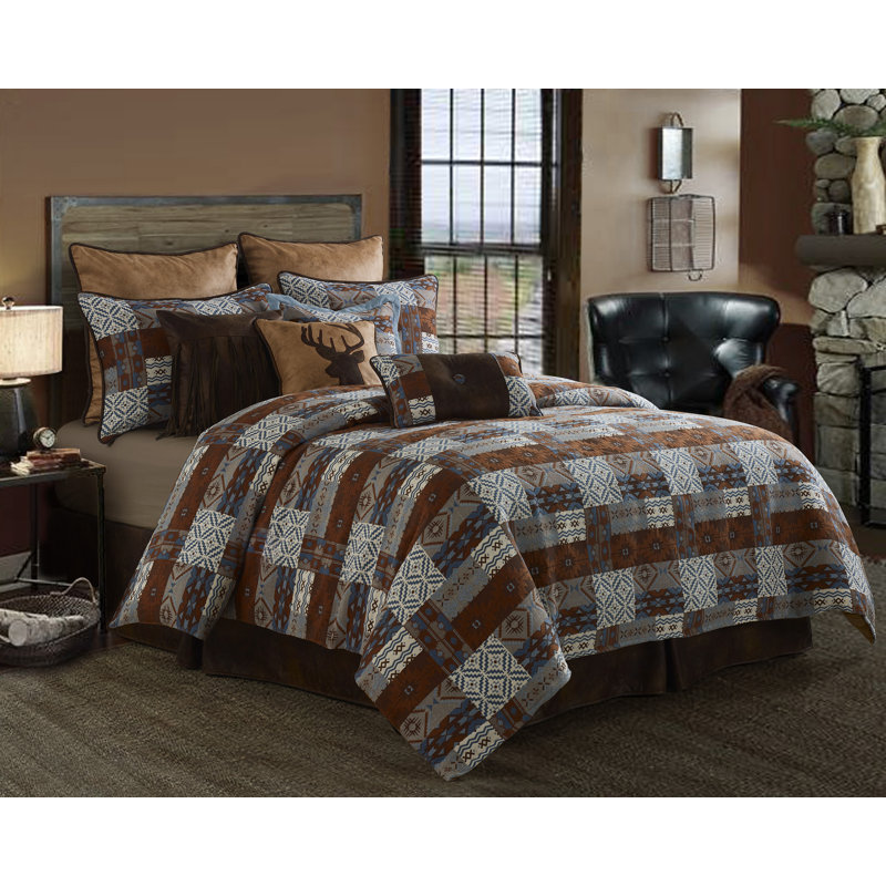 Sprowston Cotton Blend Patchwork Duvet Cover, Queen Duvet Cover