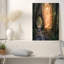«Hollow Tree Trunk Archway in Golden Forest Path», art mural sur toile-133885819