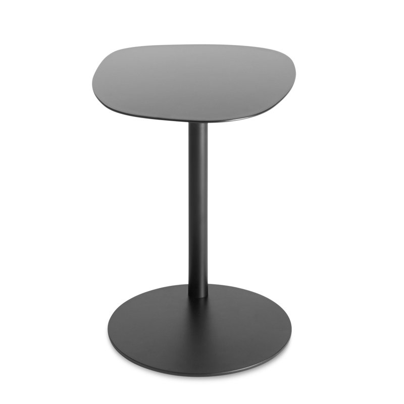 Swole Single End Table, 20" H x 20" W x 15" D, Black