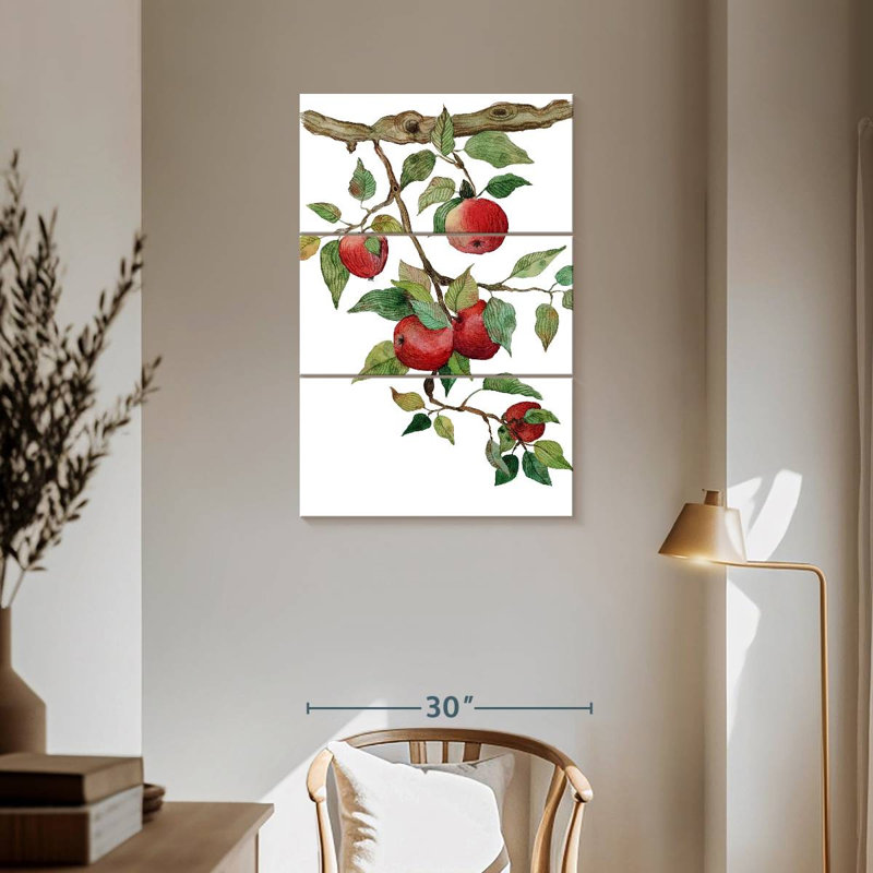 Yarlin Ripe Red Apples, 57" H x 36" W