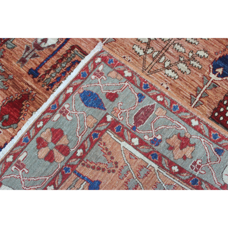 One-of-a-Kind Rectangle 4'3" x 6' Hand Knotted Area Rug