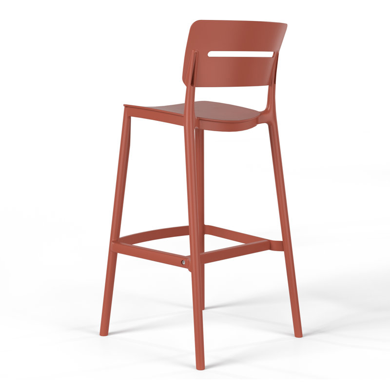 Tabouret de bar H 39,75 po Delron , Rouge