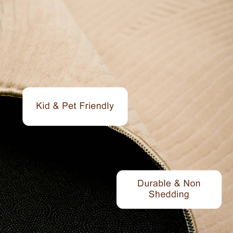 Tapis beige Elion, 1'10" x 6'0", Beige
