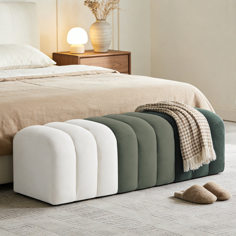 Banc en tissu 53,5 po, Vert