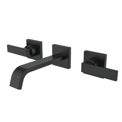 Lura Wall Mounted Bathroom Faucet with Drain Assembly