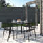 Chaises de salle à manger d'extérieur en aluminium Rabia, chaise d'appoint à découpes florales modernes pour patio, jardin et balcon, meubles de salle à manger empilables en métal, résistant à la rouille et aux rayons UV, entièrement assemblé-46848445-89633894