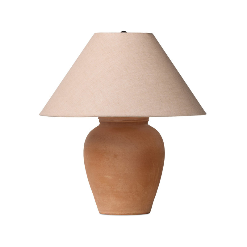 Russo Table Lamp, Aged Natural Terracotta