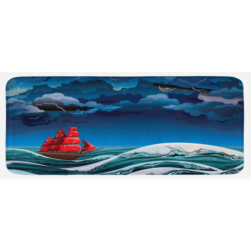 Tapis de cuisine nautique
