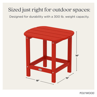 POLYWOOD South Beach 18" Side Table