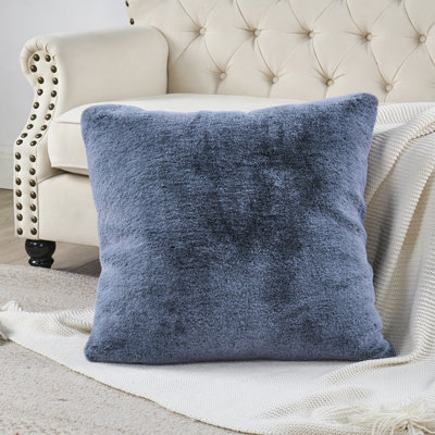 Housse de coussin lourd en fausse fourrure