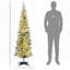 Sapin de Noël artificiel mince 6 pi de hauteur pré-éclairé-99026951
