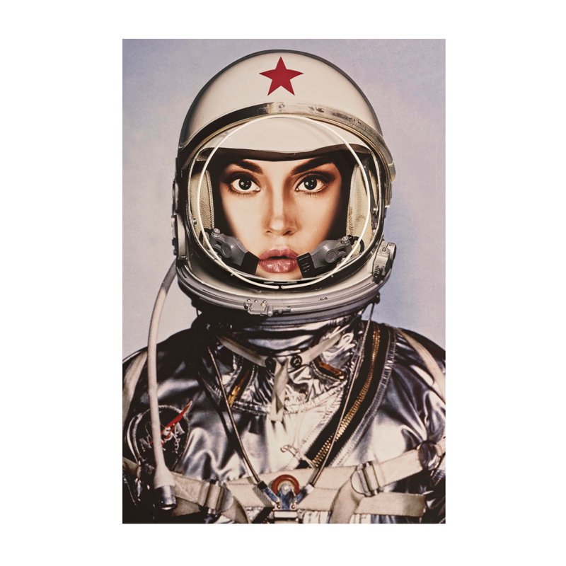 Space Girl Print, 72" H x 48" W