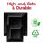 Black Square Plastic Dinner Plates
