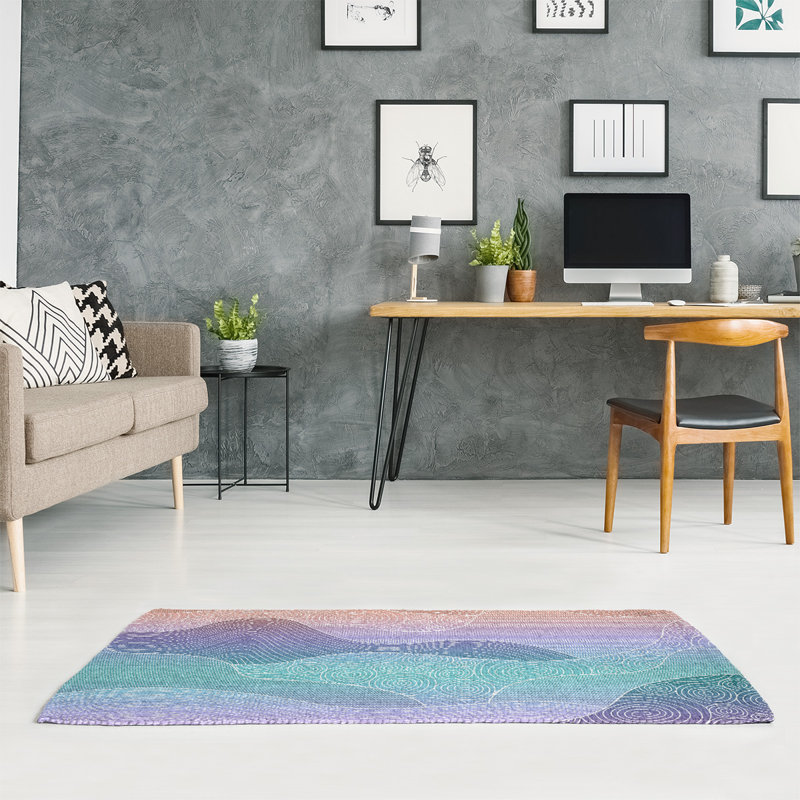 Chenille Abstract Indoor Rug, Rectangle 5' x 7'