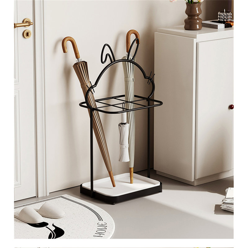 Metal Freestanding Umbrella Stand, Black