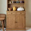 Ash Wood Frame Sideboard Cabinet with Storage