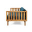 Lit de jour 3 places avec structure en bois - poids du colis de 92,88 lb x 34,5 po Largeur et coussins hydrofuges