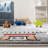 Hiles Gray/Blue/Red Area Rug-452378031