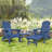 Behiye Plastic Folding and Adjustable Adirondack Chair with Ottoman-366249898