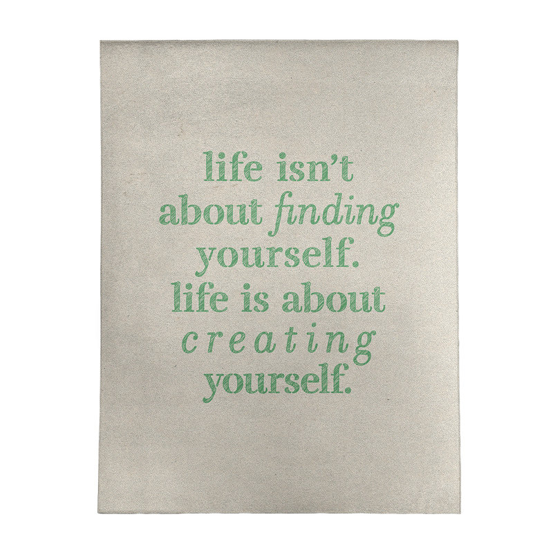 Quotes Chenille Indoor Rug, Rectangle 8' x 10'