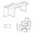 Half Sintered Stone Desktop Desk