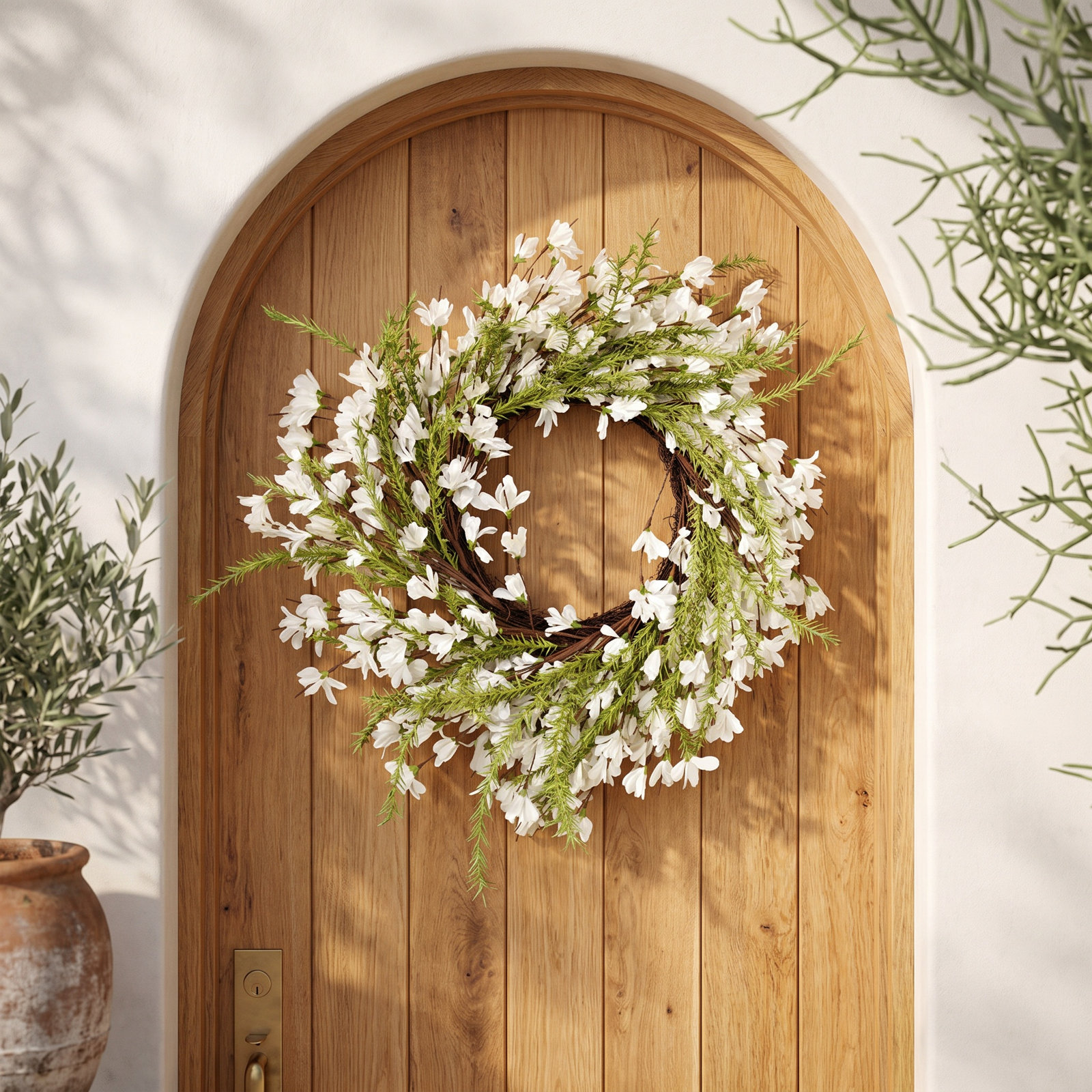 26" Forsythia Spring Wreath
