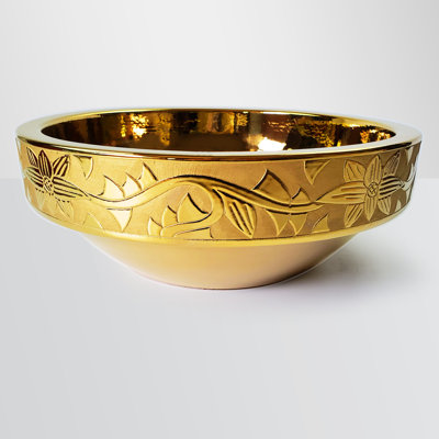 Lavabo vasque doré Dorado