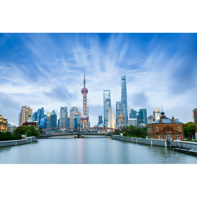 Shanghai, China - Wrapped Canvas Print, 30cm H x 46cm W x 3.8cm D