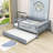 Havva Wood Daybed with Twin Size Trundle and Fence Guardrails-1756205952-1756205953